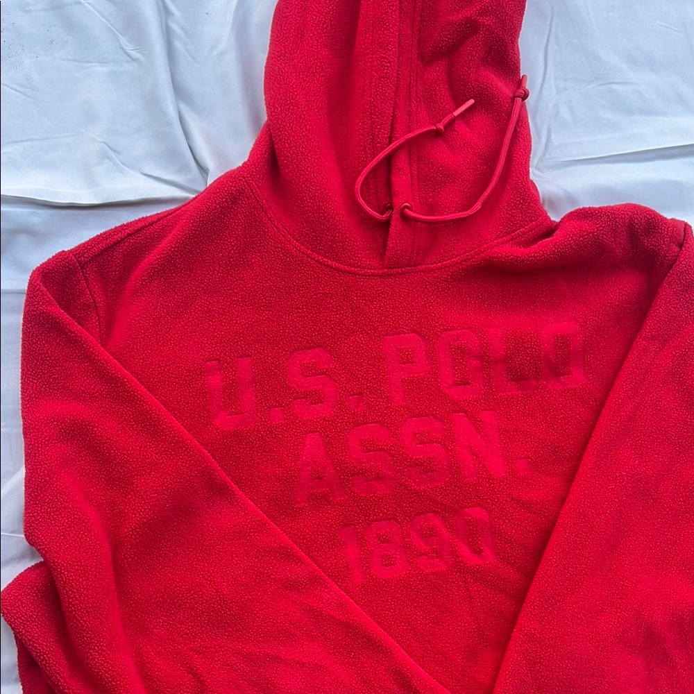 U.S. Polo Assn. Red Sweater Vibrant Pullover Design